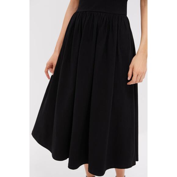 POMANDER PLACE Black Mikaela Midi Dress Size M NWT Retail $148 Tuckernuck - Picture 4 of 8